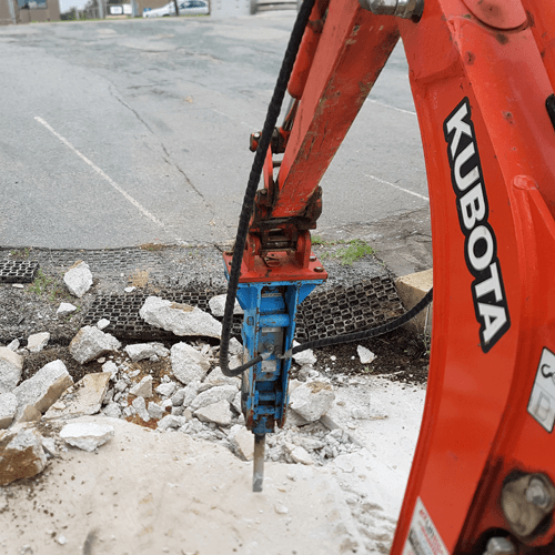 mini excavator rock breaker