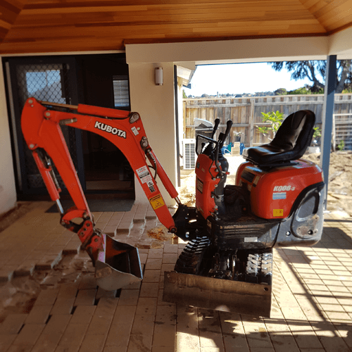 Excavator removable rollcage